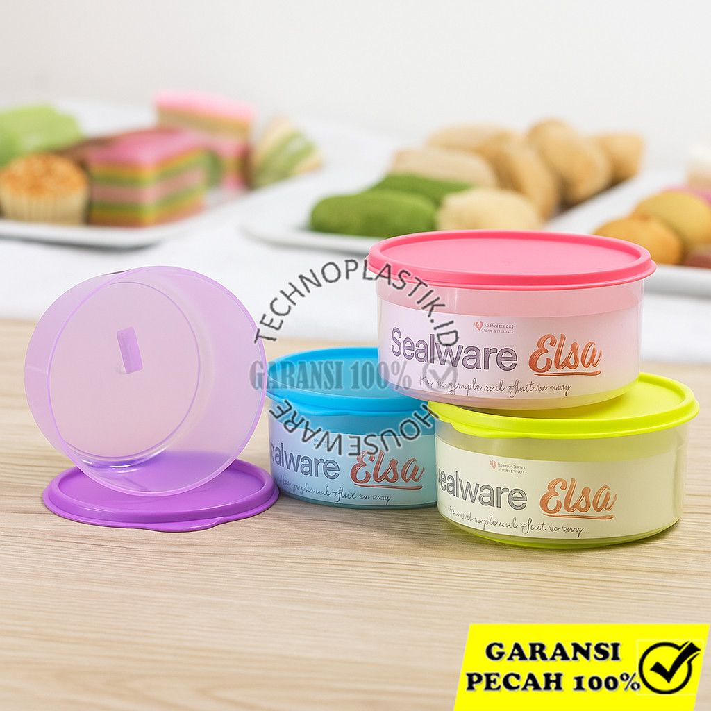 GBU Sealware Elsa Round Toples Kedap Udara Serbaguna Bulat Size S 1400 Ml