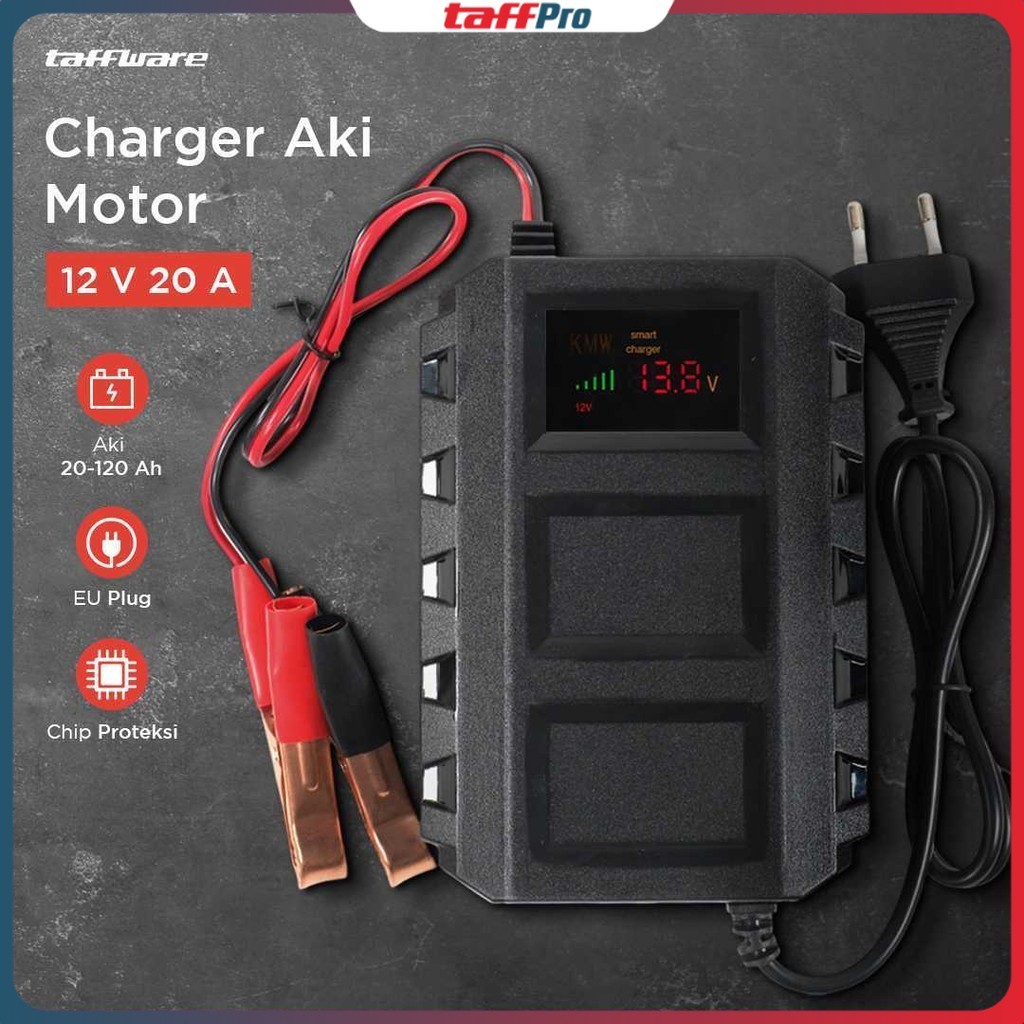 Taffware Charger Aki Mobil Intelligent Battery Charger 12V 20A - KC-20A