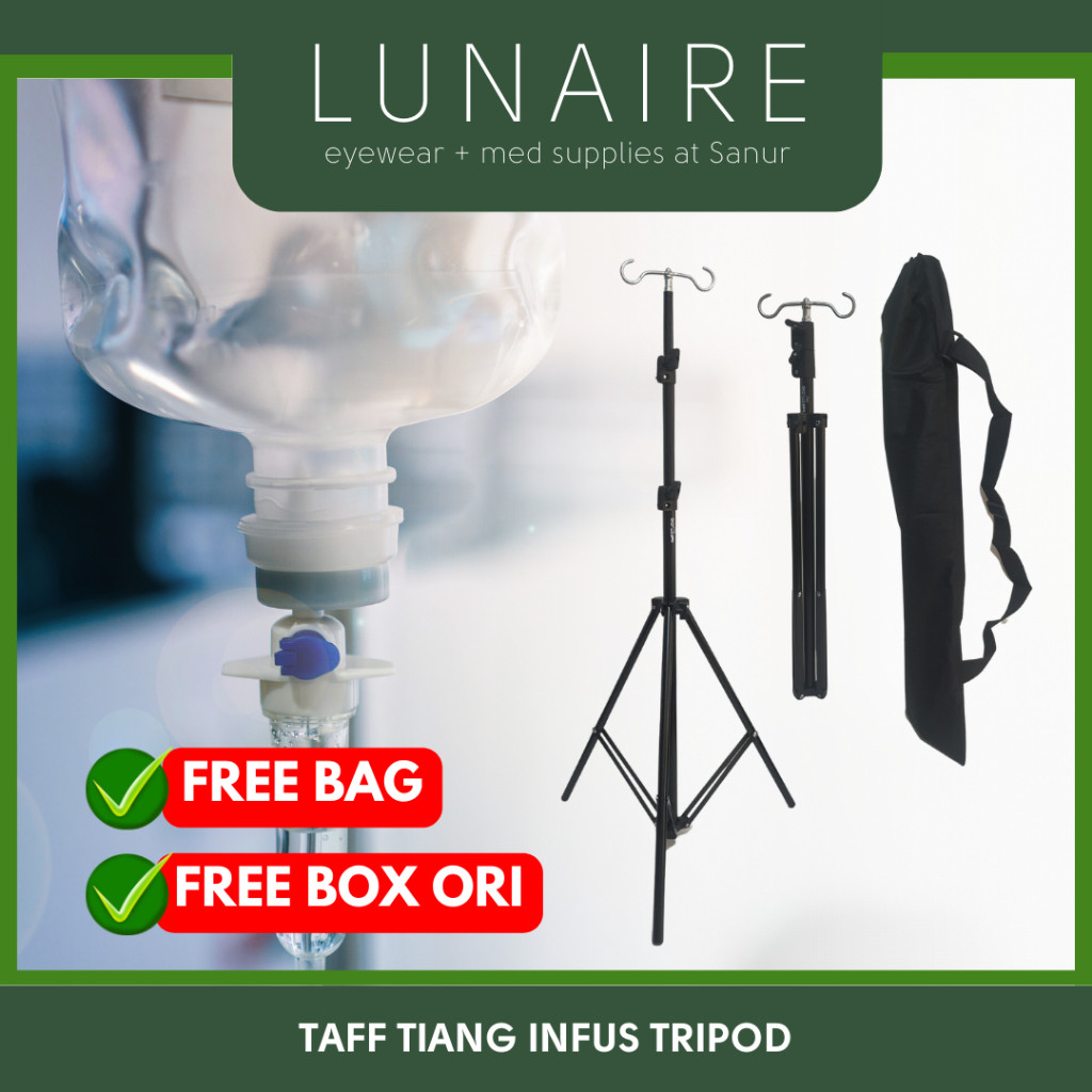 

Tiang Infus Tripod Aluminium Kaki 3 | Pengait Tiang Infus Tripod