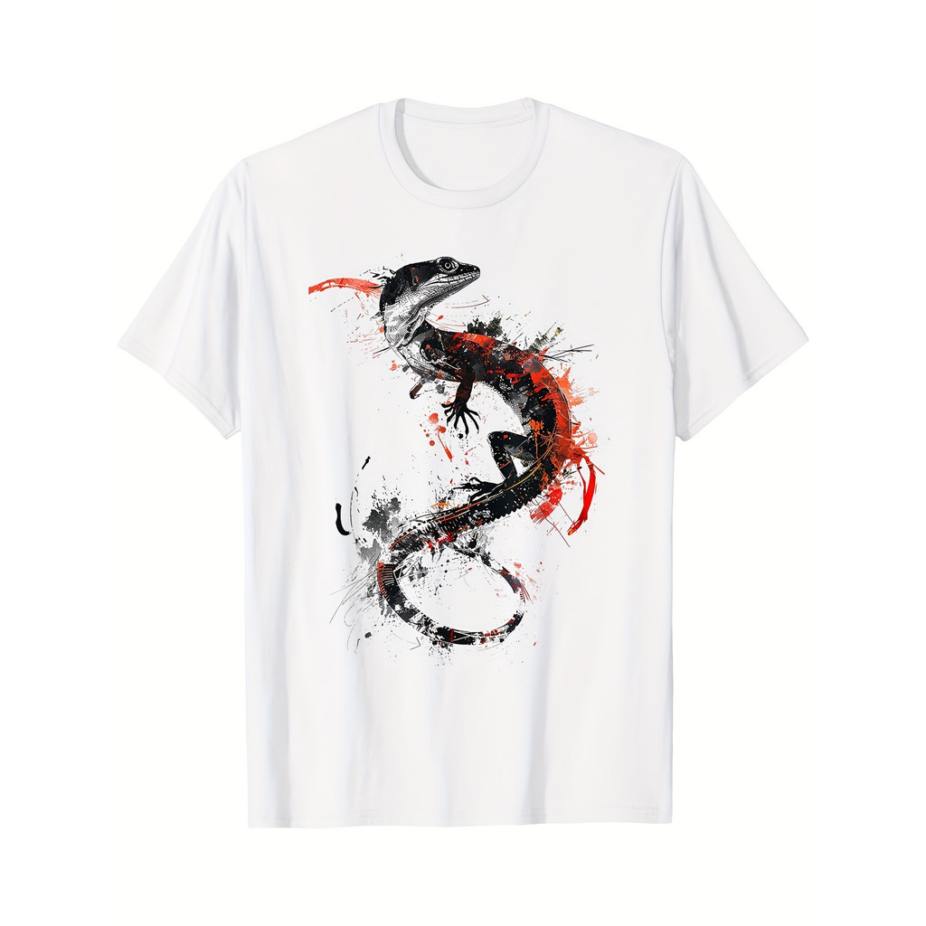 Kaos Anak Gambar Kadal Kebun Binatang Lucu, Kaos Katun Adem Premium