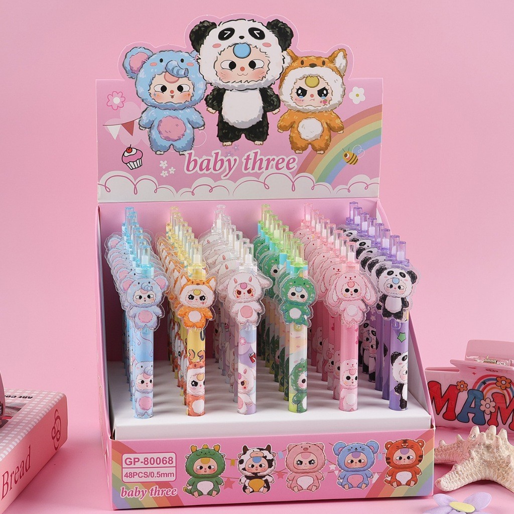

{Baby Three} Pen Gel Akrilik Lucu Imut Premium Karakter Baby Three No. GP-80068 by Kakabicam