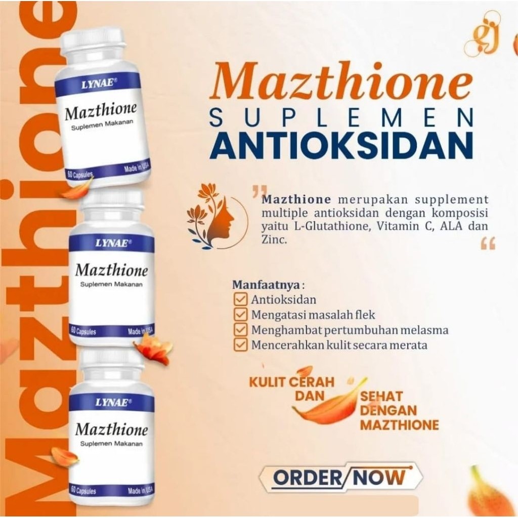 Pemutih_mazthione || mazthione original || mazthione Original 100% - 60 kapsul