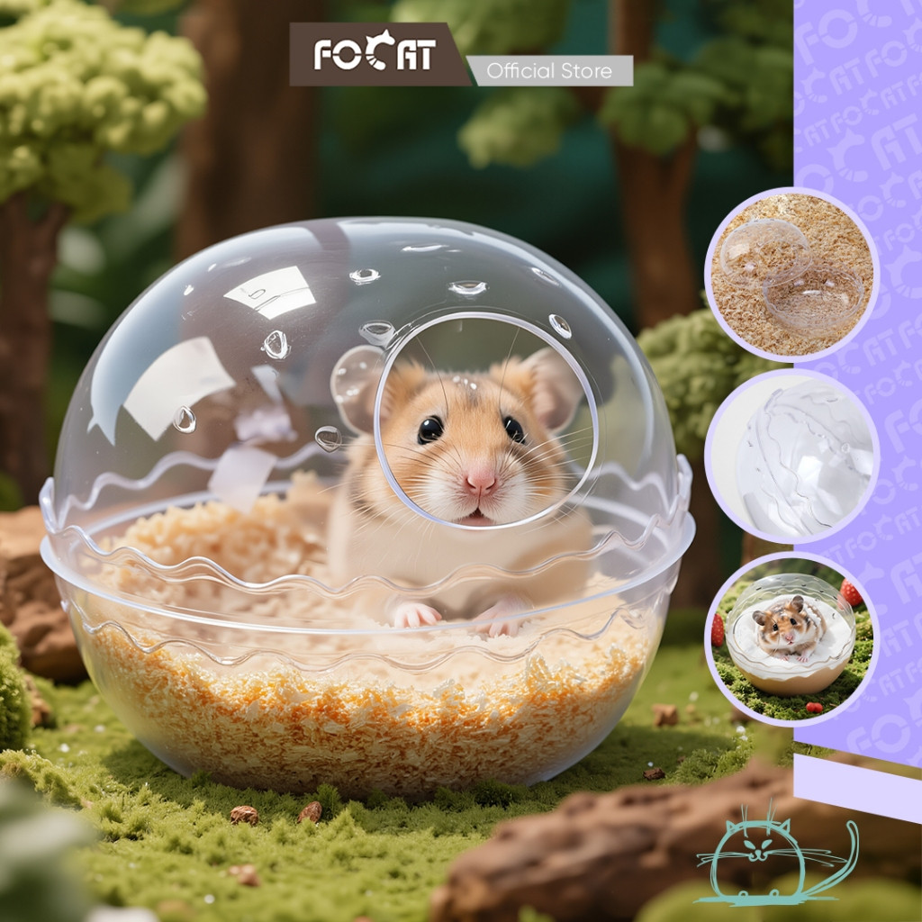 FOCAT Kamar Mandi Hamster F06 Toilet Hamster Anabul/Hamster Bathroom/Aksesoris Hamster Sugar Glider