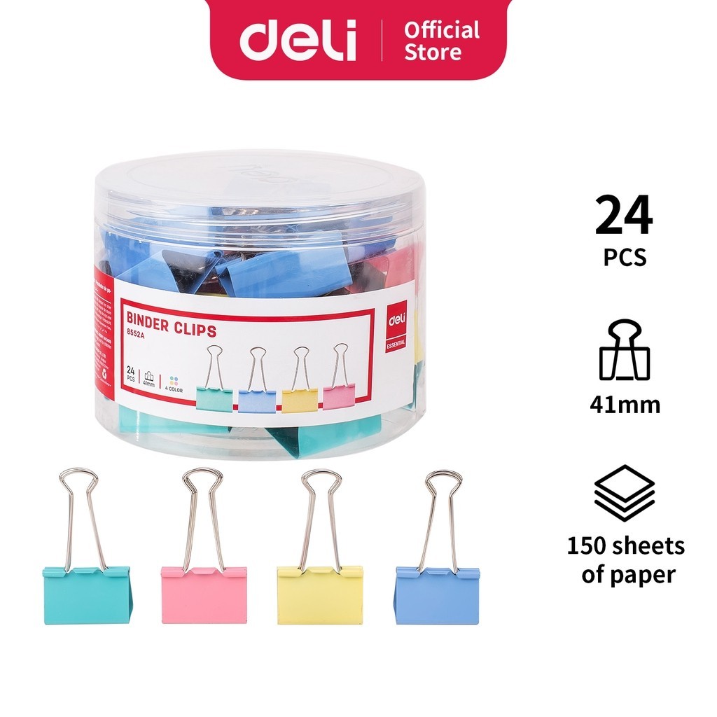 

Deli Binder Klip Warna 41mm E8552A
