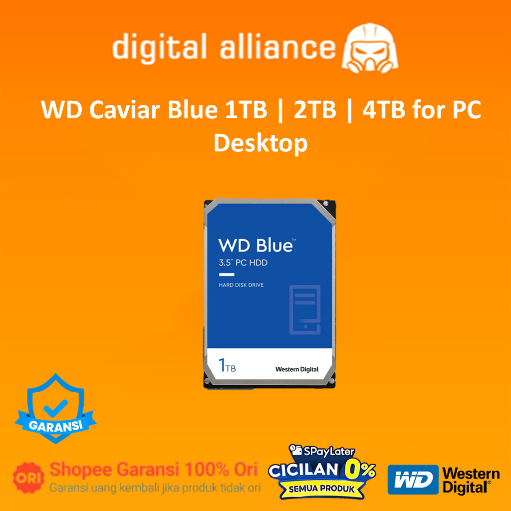 WD Caviar Blue 1TB | 2TB | 4TB for PC Desktop