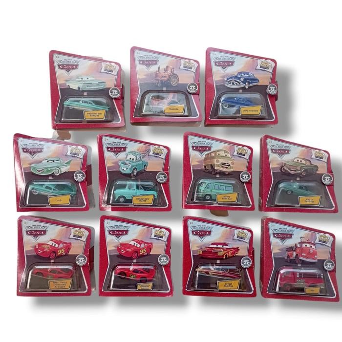 MAINAN... Disney Cars Pixar Mattel Story Tellers Set isi 11 McQueen Red Ramone Mater Flo Tracktor Do