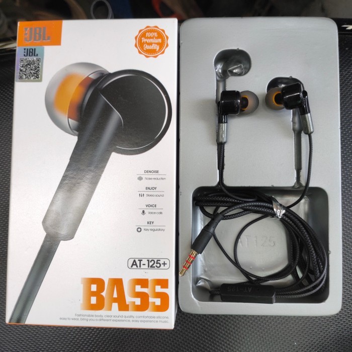 Earphone JBL+ Mic Extra Bass Hendsfree + Mic Extra Bass JBL