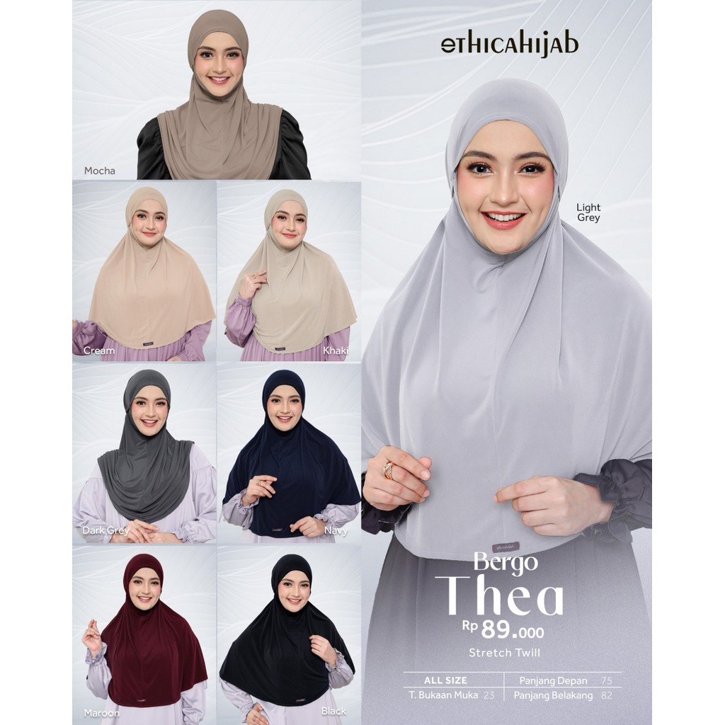 ETHICA Hijab Bergo Wanita Instan Bergo Thea