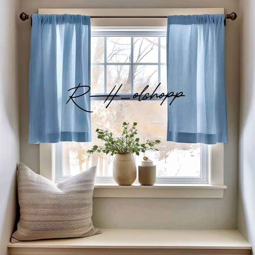 Gorden Jendela Pendek Gorden Jendela Polos Aesthetic Gorden Jendela Kamar