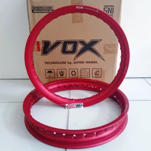 VELG VELK VELEG PELEG RING RIM 14X140 14X160 RING 14 X 140 160 WARNA MERAH ORIGINAL VOX BUKAN PSW TK