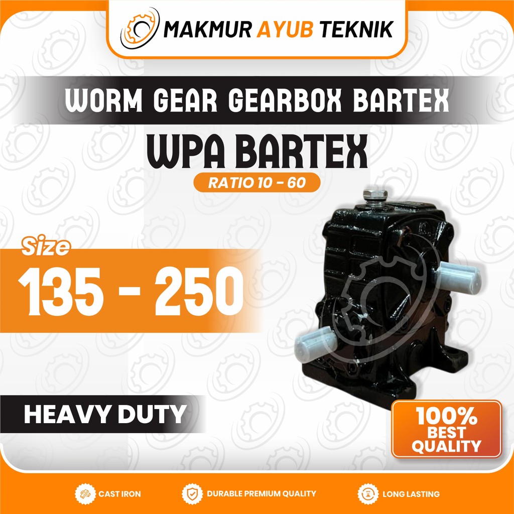 MAT | BARTEX Gearbox WPA WPS WPX WPO Size 135 155 175 200 250  Ratio 10-60 Worm Gear Speed Reducer G