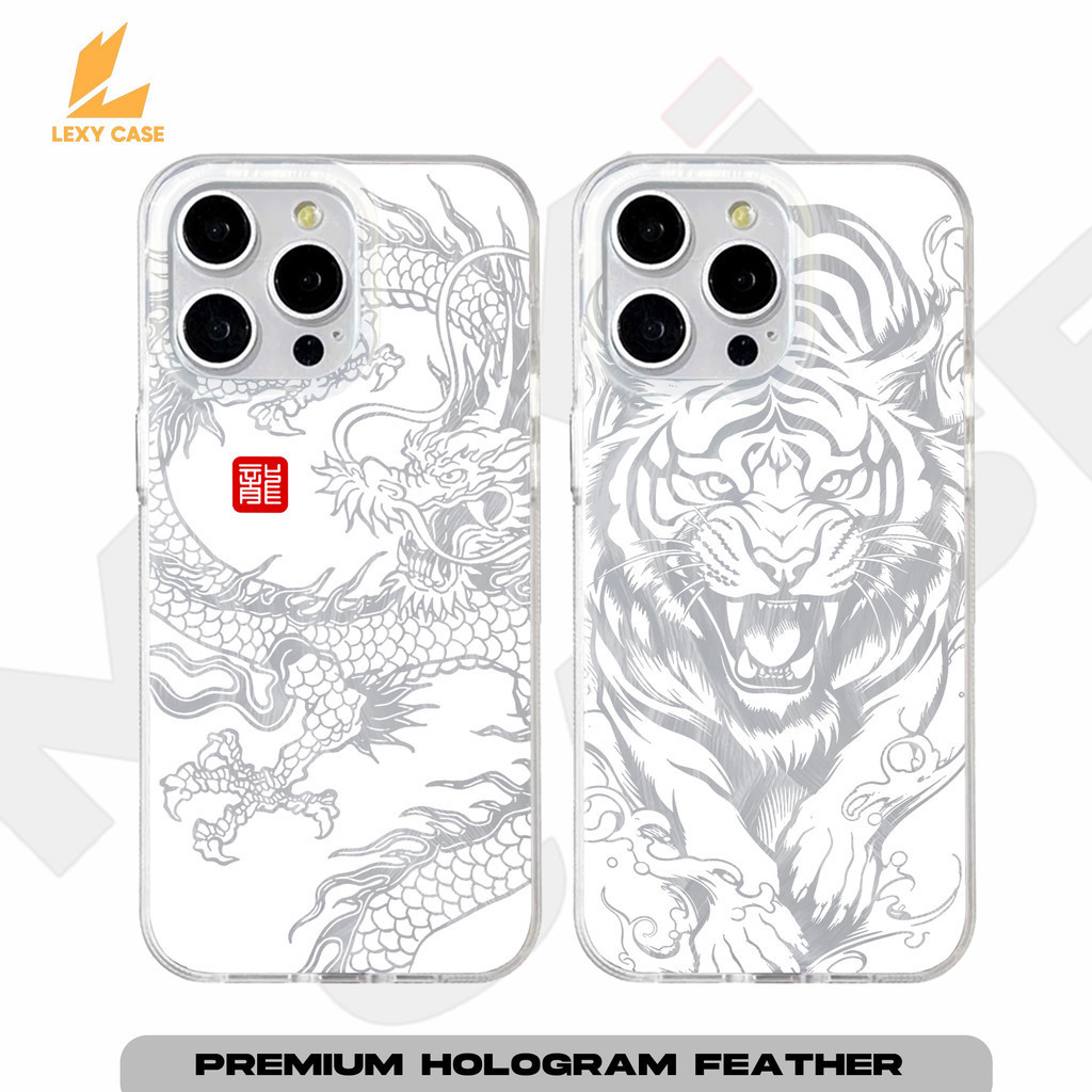 Softcase Oppo A15 A16 A17 A57 A58 RENO7 RENO8 RENO10 RENO11 SM617 Dragon and Tiger Casing Glossy Gam