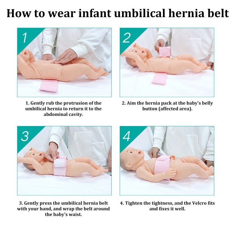 TERLARIS Sabuk Pusar Bayi Bodong Babys Umbilical Truss Sabuk Bayi Hernia Pusar Bodong