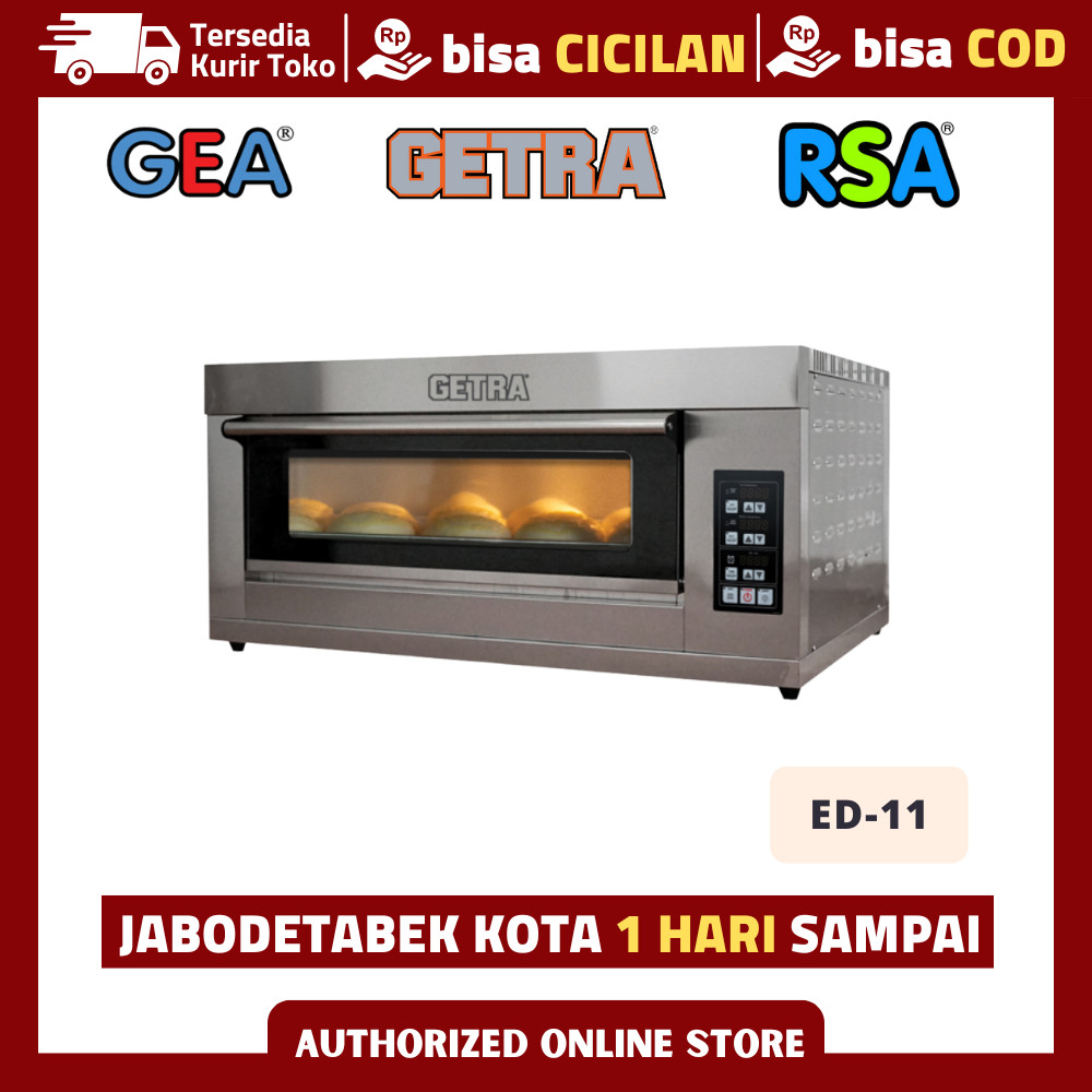 ELECTRIC BAKING OVEN GETRA ED-11 OVEN ROTI LISTRIK 1 DECK 1 TRAY