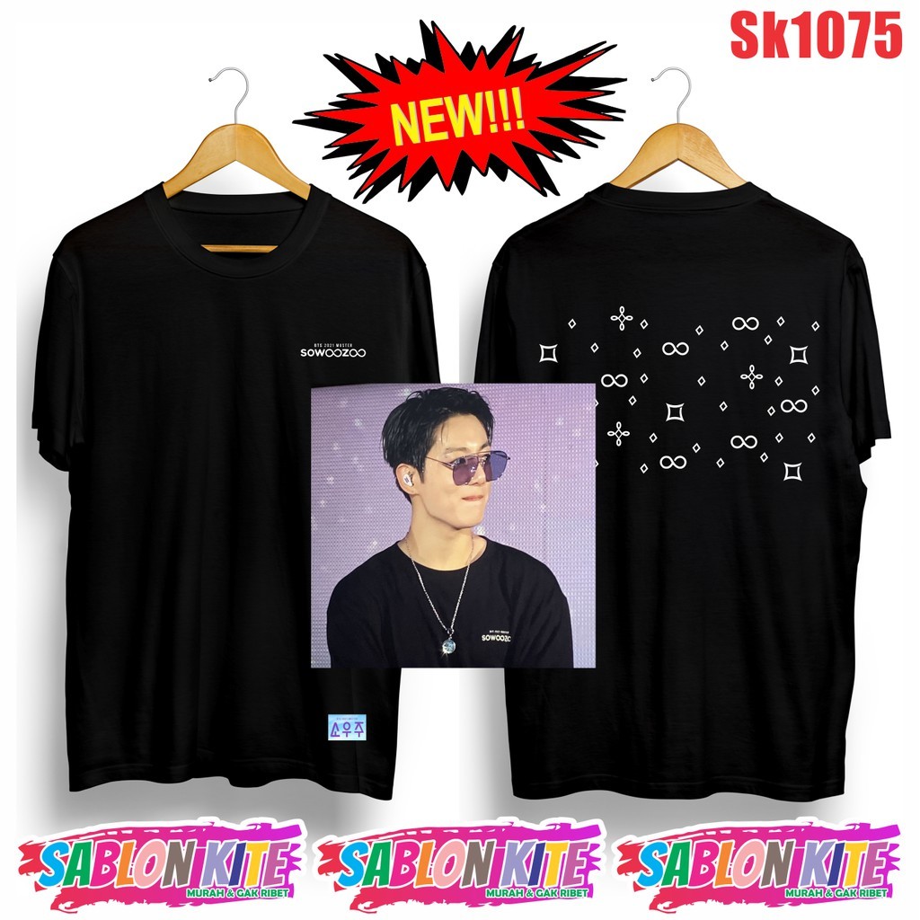 KAOS KPOP JUNGKOOK SOWOOZOO SOWOOZOo UNISEX COMBED 30S