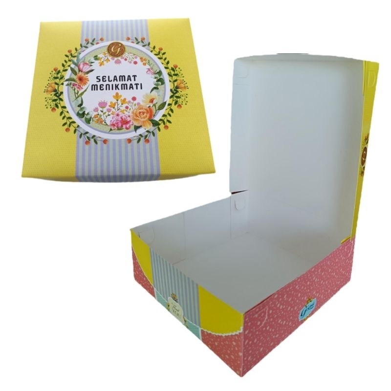 GRETEL R8 PRIME 18X18 DUS NASI KOTAK JAJAN LUNCH BOX ROTI KUE JAJAN ISI 20