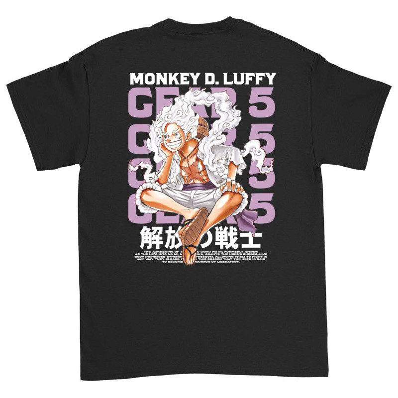 Kaos Luffy Gear 5 | T Shirt Anime One Piece | Kaos One Piece Luffy Gear Fifth | Baju Luffy