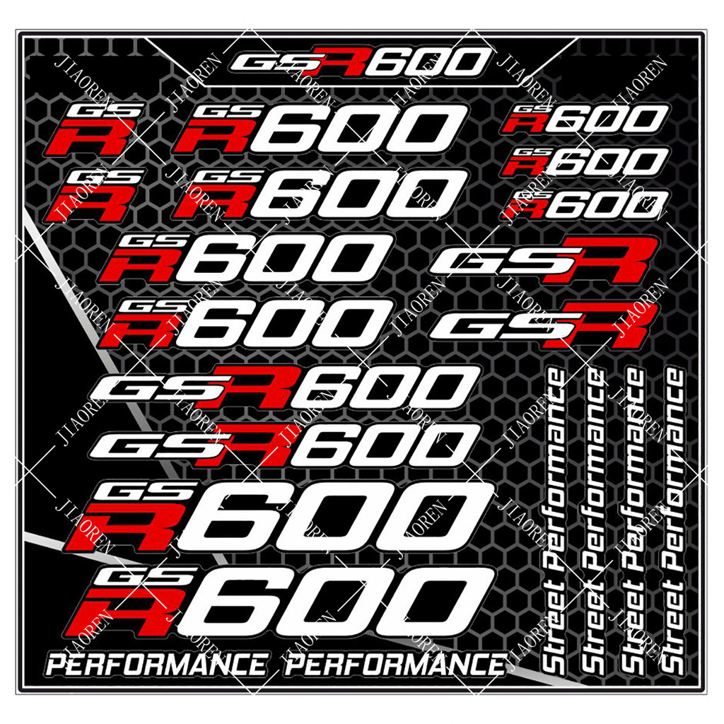 Reflective Suzuki GSR600 Sticker Decal GSR 600 Logo Kit