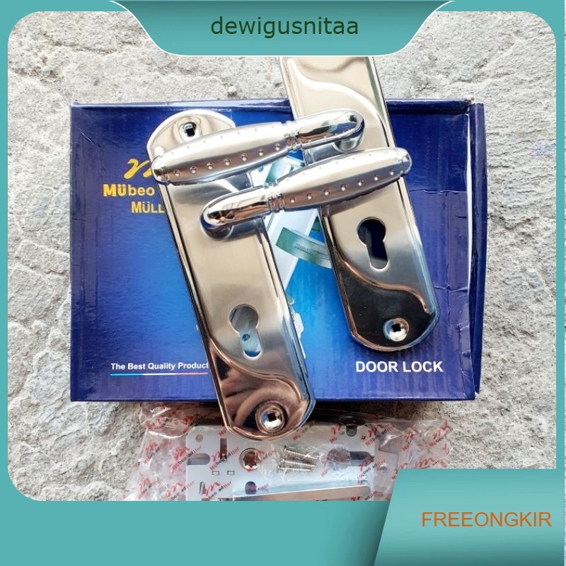 Slot Kunci Handle Pintu Rumah MULLER Set Medium Tanggung 20cm MULLER