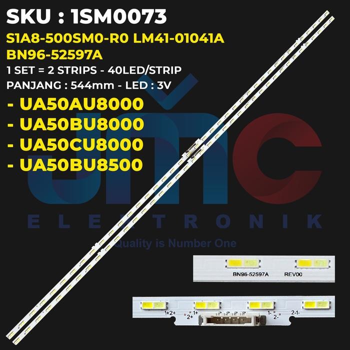 WP99 Backlight TV 50 Inch UA50AU8000K UA50BU8000K UA50CU8000K 50AU8000 50BU8000 UA50CU8000