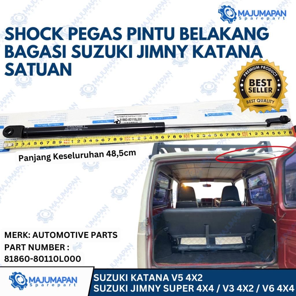 SHOCK SHOK SKOK PEGAS PINTU BELAKANG BAGASI SUZUKI JIMNY KATANA SATUAN