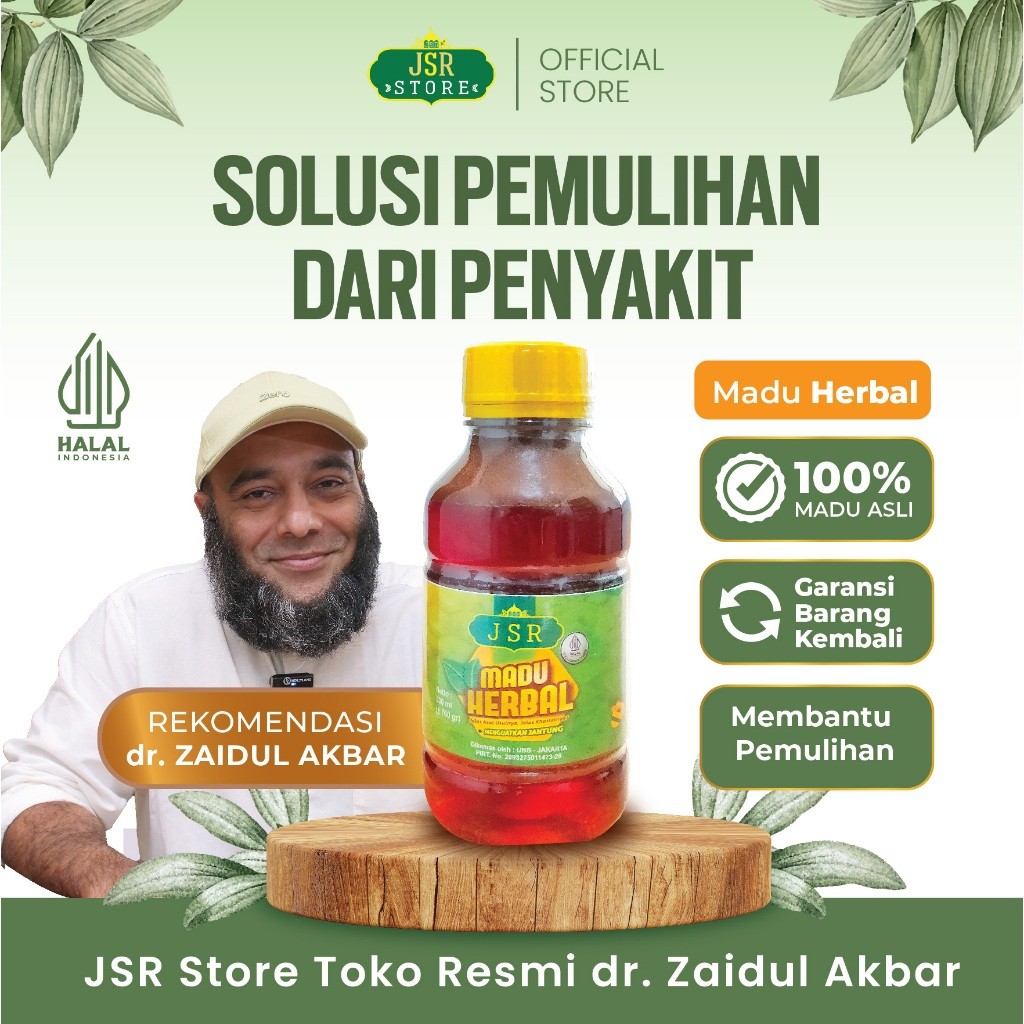 MADU HERBAL JSR Madu Rekomendasi dr Zaidul Akbar