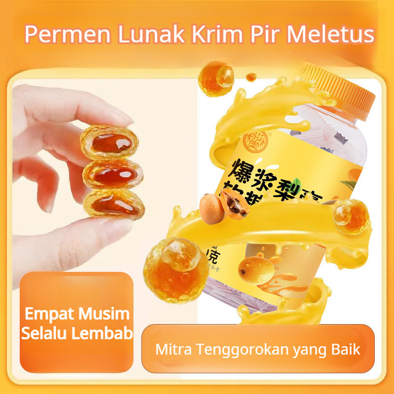 【Ekstrak Pir Alami Vitamin C】Permen Kenyal Sehat Pir Untuk Tenggorokan / Permen Vitamin Anak & Dewas