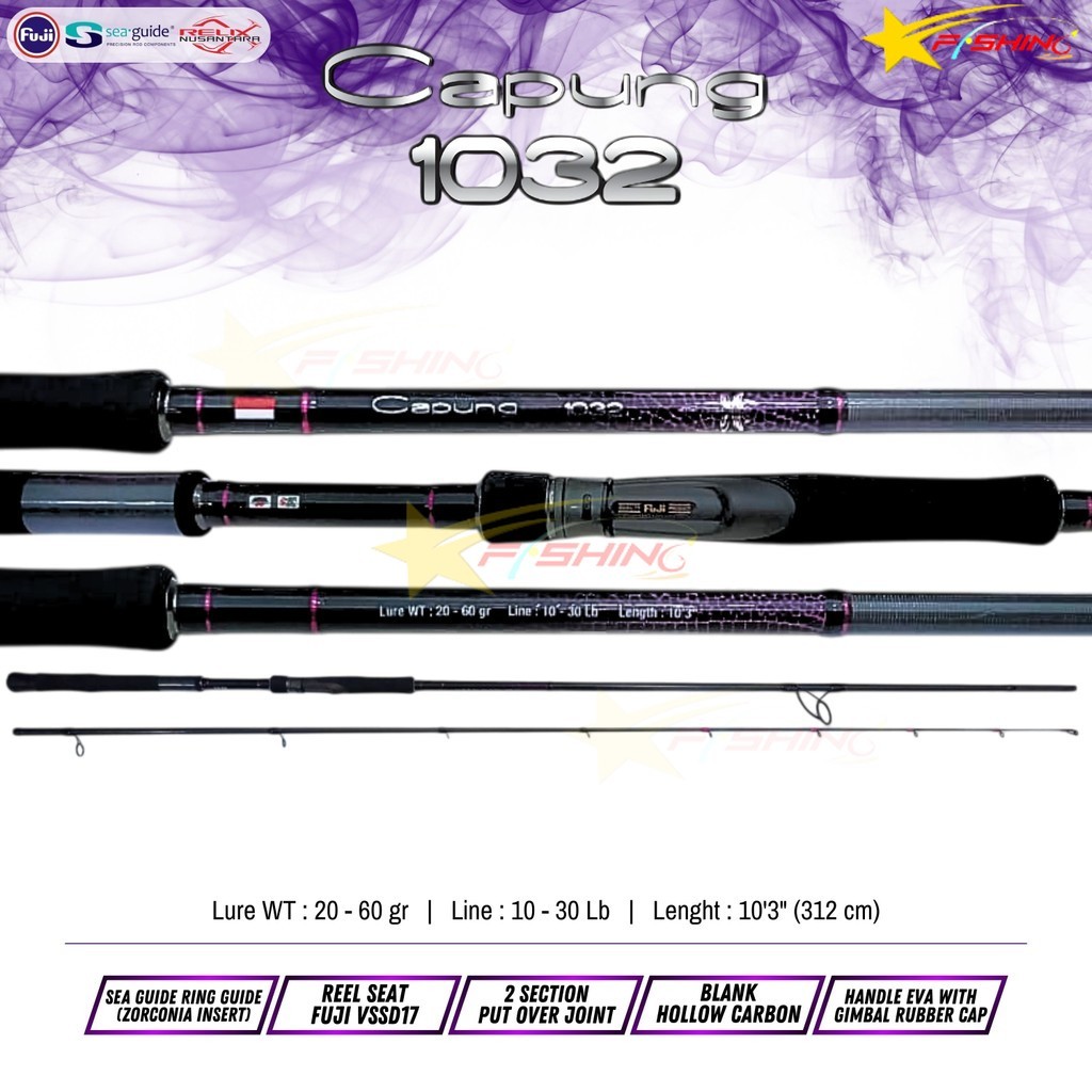 Joran Pancing RELIX NUSANTARA Capung 1032 10-30Lbs Mancing Shore Jigging Pinggiran