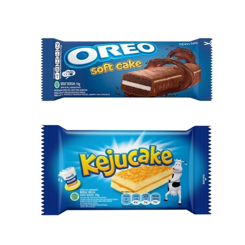 OREO SOFT CAKE COKELAT / OREO KEJU CAKE 16 GRAM