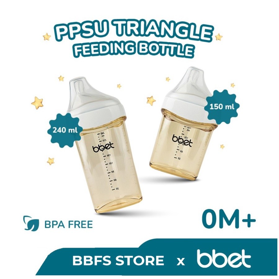 COCONI BBET Triangle Feeding Bottle PPSU 150ML 240ML | Botol dot PPSU