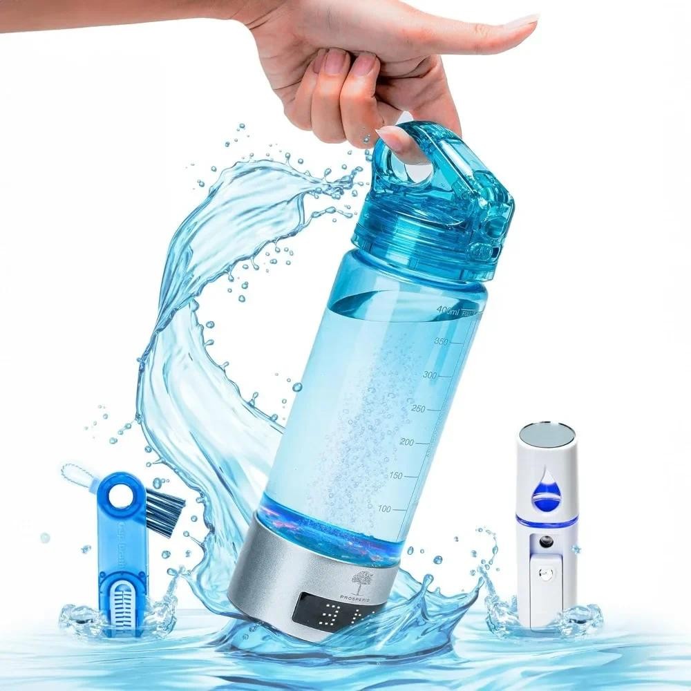 Hydrogen Water Bottle,3000ppb of Hydrogen,3 Minutes Dual Mode,Rechargeable Water Generator with SPE 