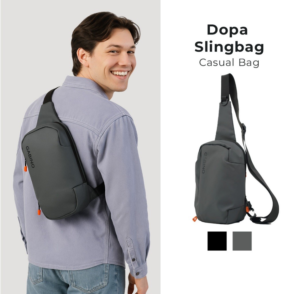 Gabino Tas Pria Waist Bag Casual Dopa - G5CB4001