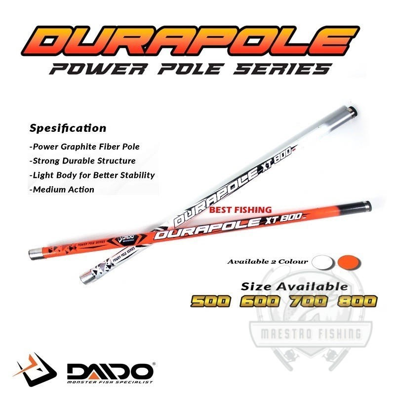 Joran Pole / Tegek Pancing Daido Durapole  Xt 800 Dan Tenghao Yuju Panjang 8 Meter Action Medium Bis