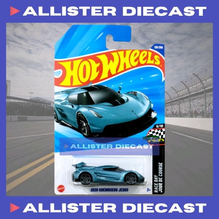 Hot Wheels 2020 Koenigsegg Jesko Biru Hotwheels 2020 Koenigsegg Jesko Blue HW Race Day Hotwheels Koe