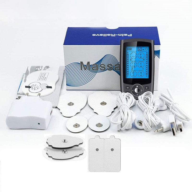 Alat Pijat Terapi Listrik Tens Pulse Massager Alat Pijat Elektrik Akupuntur Tempel Tens Ems 24 Mode