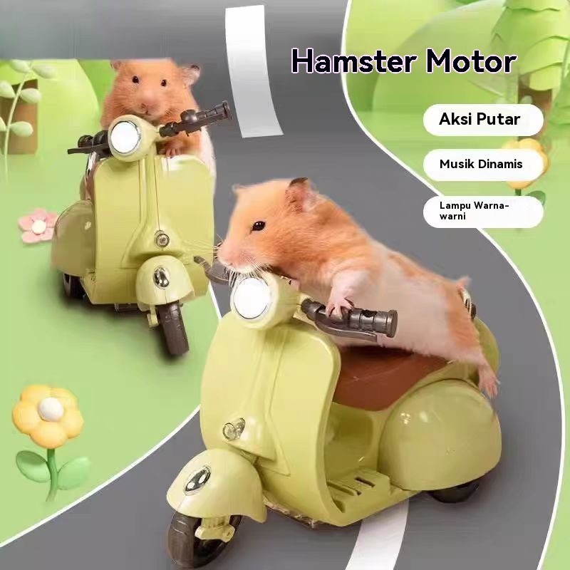 Mainan mobil akrobat anak-anak model sepeda motor listrik ayunan rotasi 360 derajat untuk anak laki-