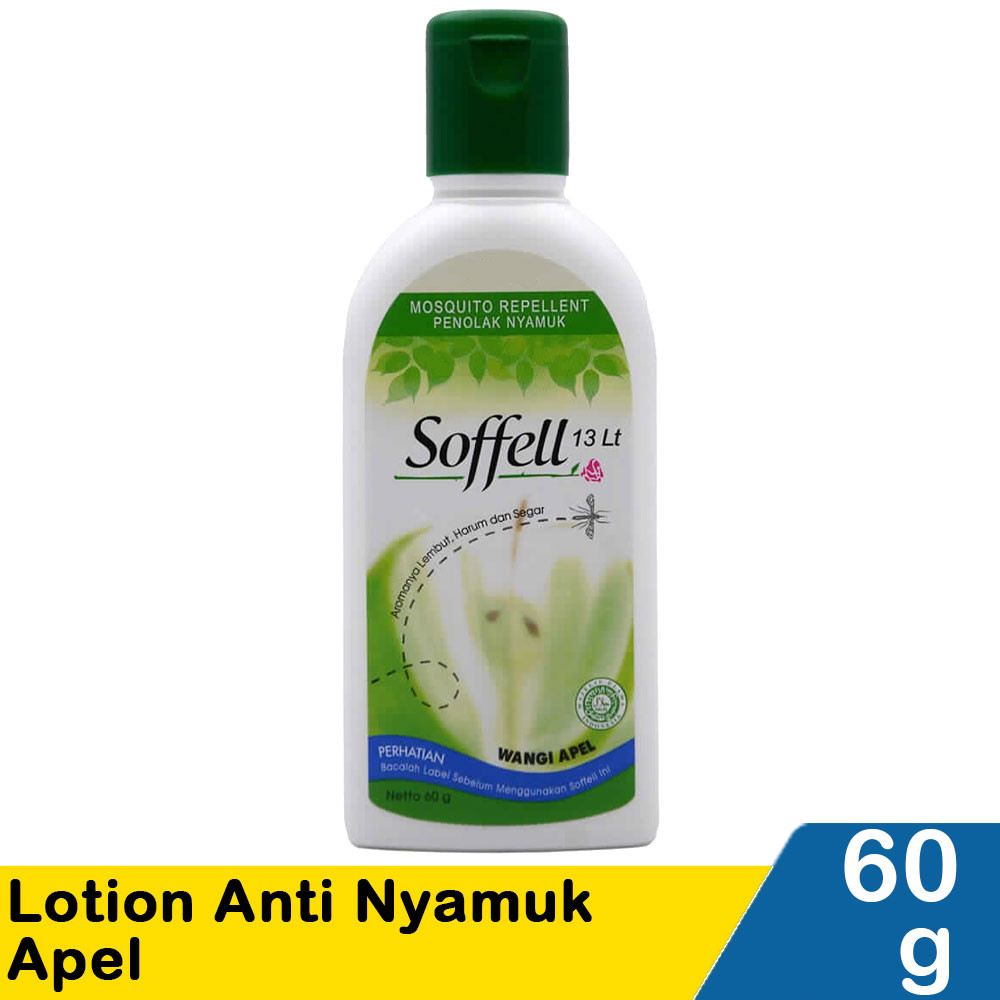 SOFFELL LOTION ANTI NYAMUK APEL 80/60g