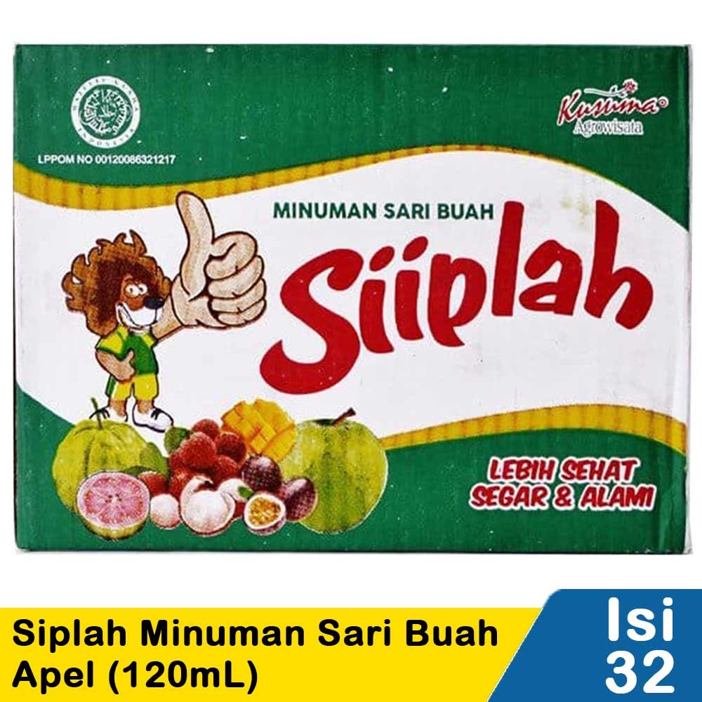 SIIPLAH SIPLAH MINUMAN SARI BUAH APEL 32x120mL