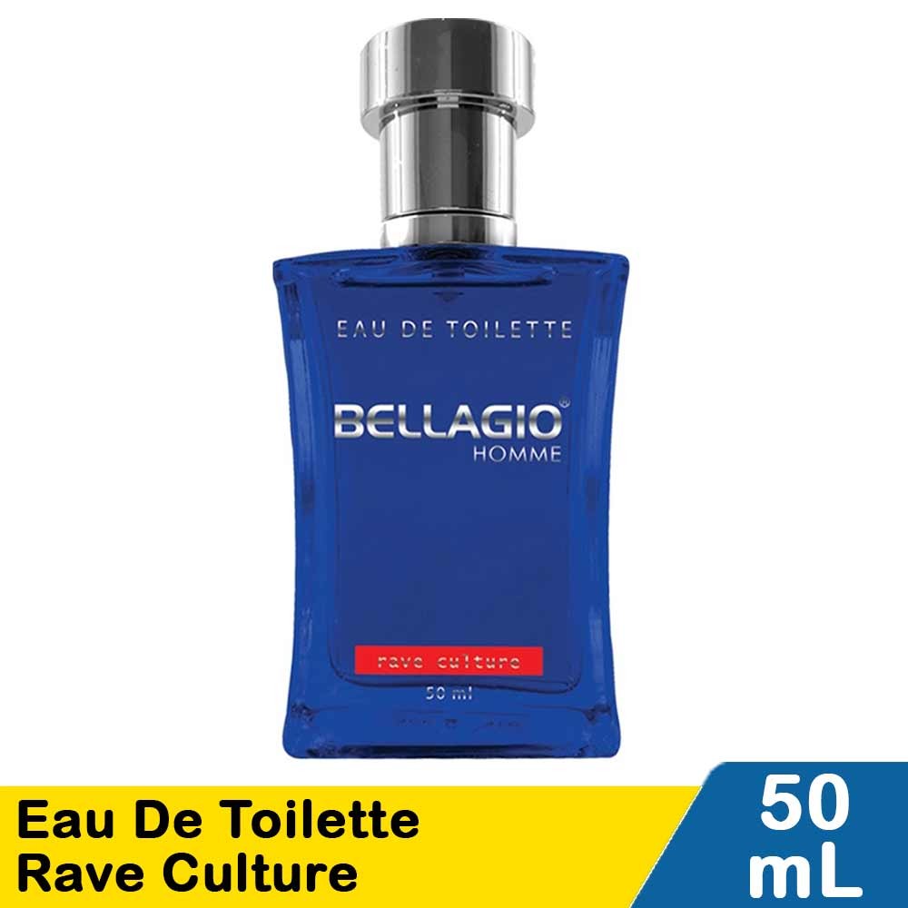 BELLAGIO HOMME EAU DE TOILETTE/PARFUM (NEW) RAVE CULTURE 50mL