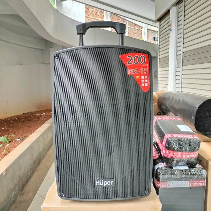Speaker Portable 15 inch Huper NX15 / NX 15 Bluetooth