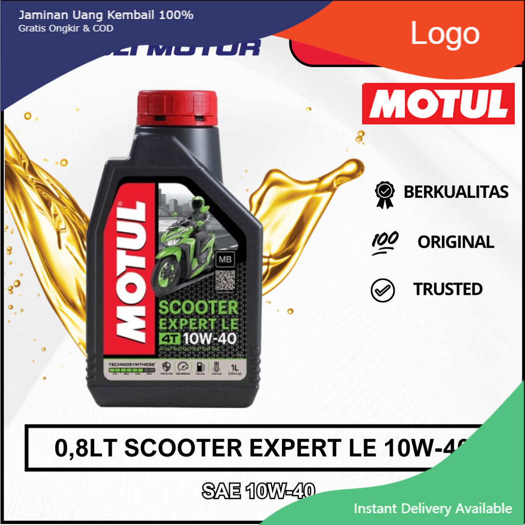 Oli Motul Scooter Expert LE 10W-40 800ML MOTUL