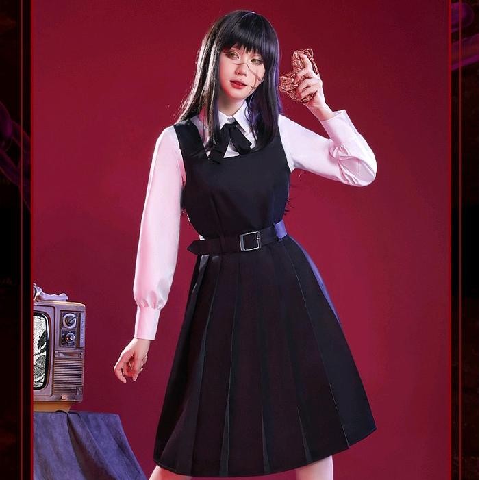 【PDSWorlds】Kostum Cosplay Asa Mitaka Chainsawman PDS - hitam, m