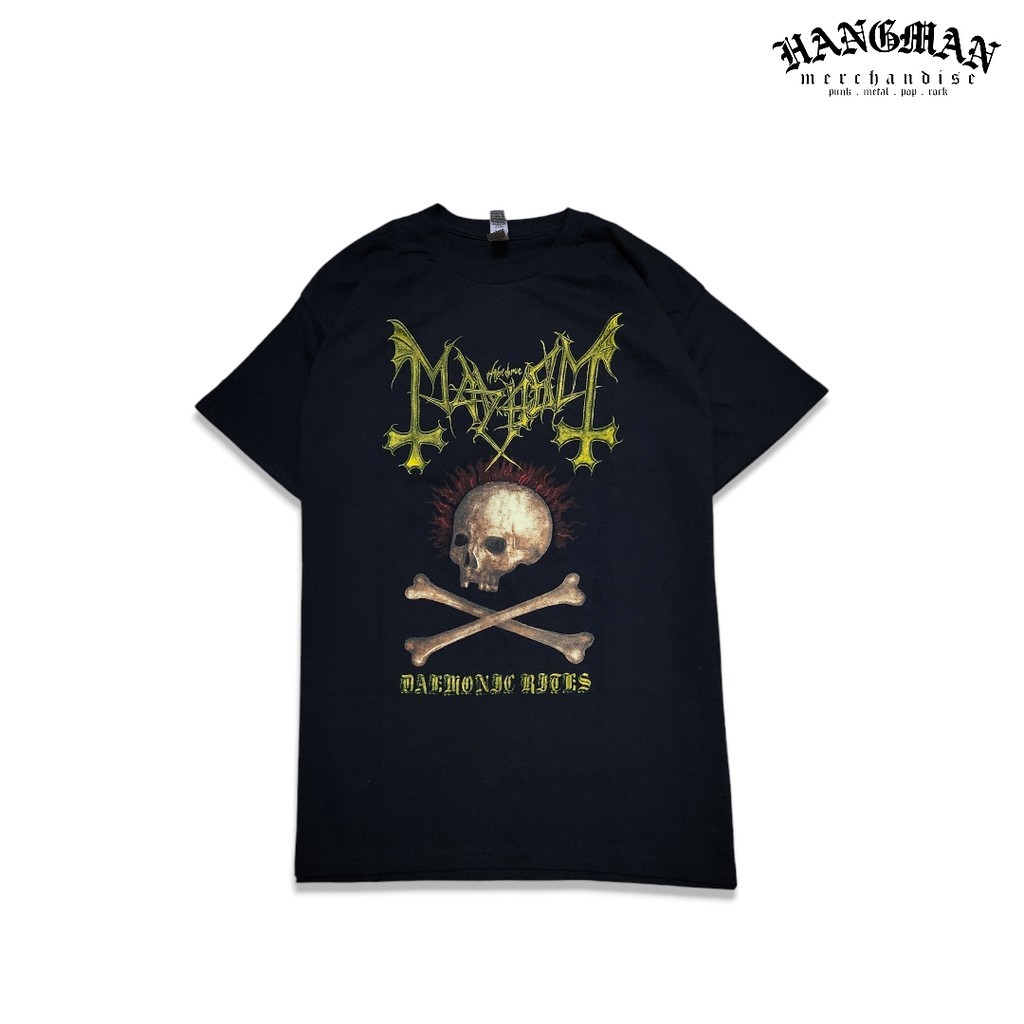 (COD) Mayhem Official - Daemonic Rites Tee (Black) Tshirt Kaos Band