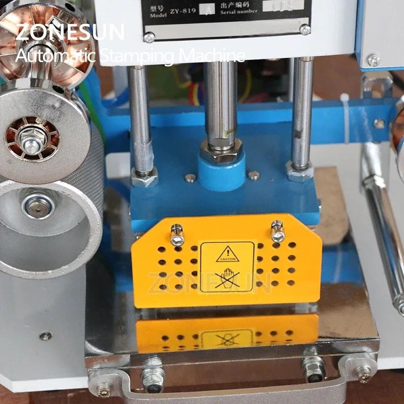 ZONESUN ZY-819A Pneumatic Stamping Machine leather LOGO printer pressure words machine LOGO stampler