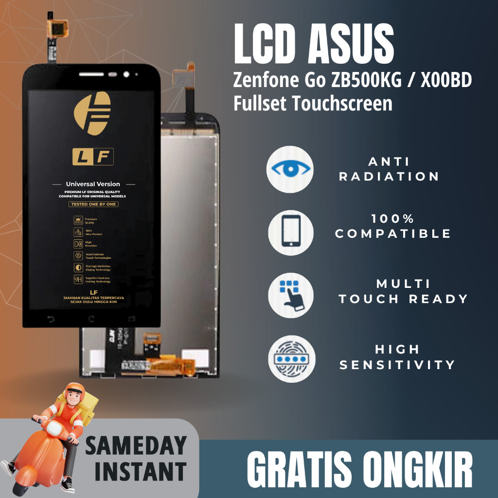 LCD Asus Zenfone Go ZB500KG / X-00BD Fullset Touchscreen - LF