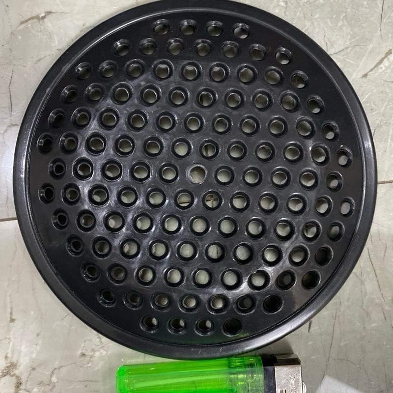 Grill Speaker 6" Inch Tutup Ram Spiker PVC hitam Bulat Kuat Anti Karat Bonus 3 Pengunci Gril