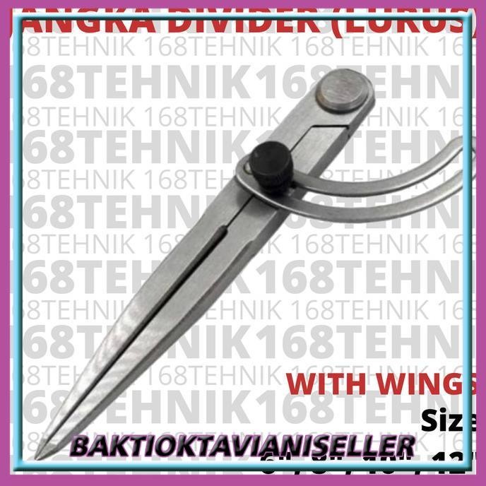 Jangka Besi 10" Jangka Lurus Sayap 10 Wing Compass Caliper 10"