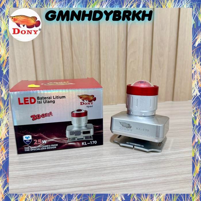 Senter Kepala Dony KL-170 ZOOM  - Kuning