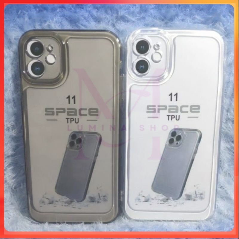 PROMO+COD Softcase Casing Clear Space iPhone 11 Slikon transparan dan pelindung belakang hp+camera