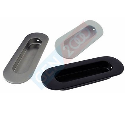 Perlengkapan Tukang-[ PROMO ] Door Handle Oval Flush Pull Plate Handle Comen Handle Pintu Tanam